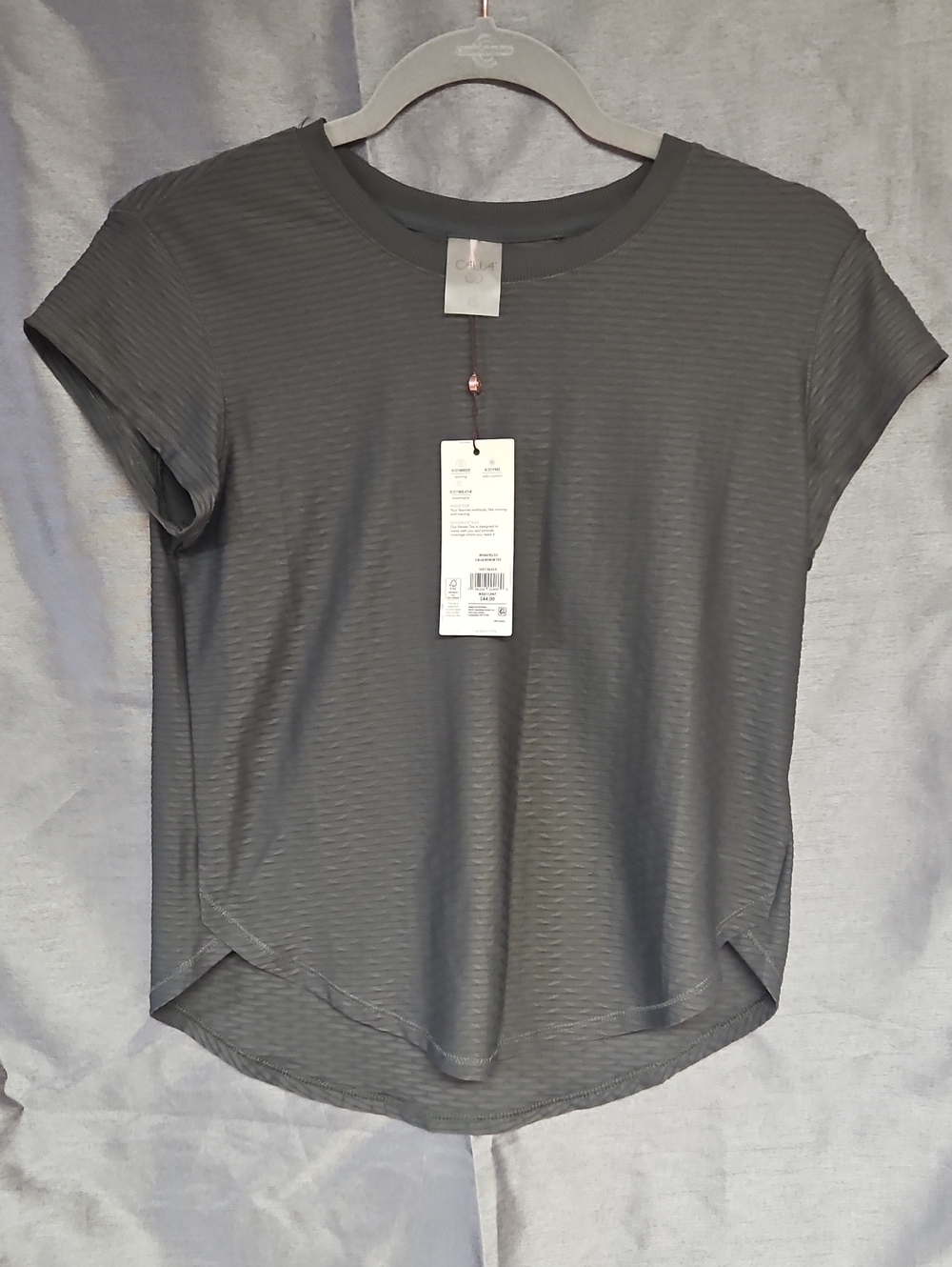 CALIA by Carrie Underwood Charcoal Short-Sleeve Crewneck Top
